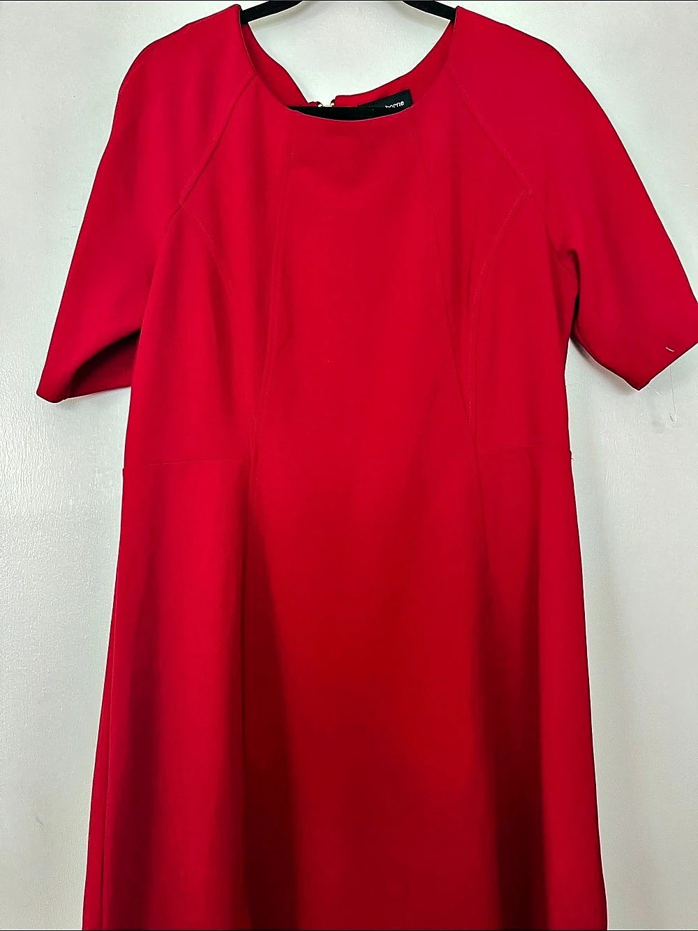 Liz Claiborne Red Zip-Front Dress Size 14 Like New